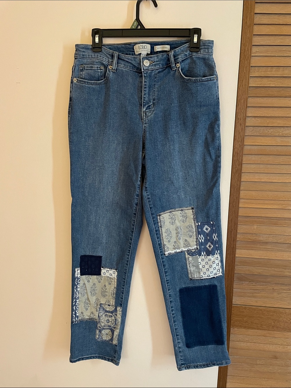 LOGO Patchwork Jeans EUC.